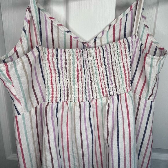 Gap Linen Blend Striped Sundress Size Large - Picture 5 of 6